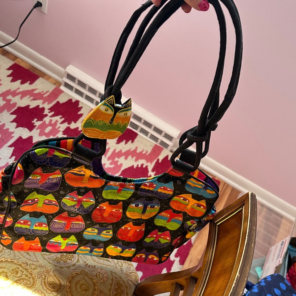 Colorful Cat Print Women's Bag